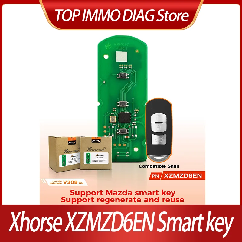 

Xhorse XZMZD6EN XZ series MA.ZD6 специальная плата PCB для смарт-ключей, эксклюзивная для Mazda, для регенерации и повторного использования пультов Mazda, совместима с VVDI2 mini KEY tool max plus