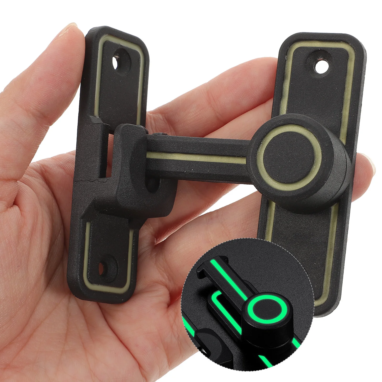 

Luminous Door Bolt Zinc Alloy Heavy Duty 90 180 Degree Easy Install Sturdy Security Gate Latch For Room Hotel Barn Wood Fence