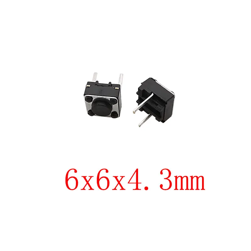 6x6mm Micro Tactile Switch Momentary Tact DIP Switch 2 Pin 6x6mm Micro Touch Push Button Tactile Switch High 4.3/5/6/7/8/9mm – Detail 2