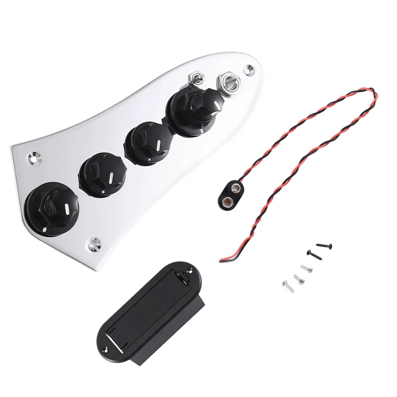 

Universal 5 Jazz JB-08 Bass Loaded Control Plate For 4/5 String Bass Guitar Replacement Spare Parts