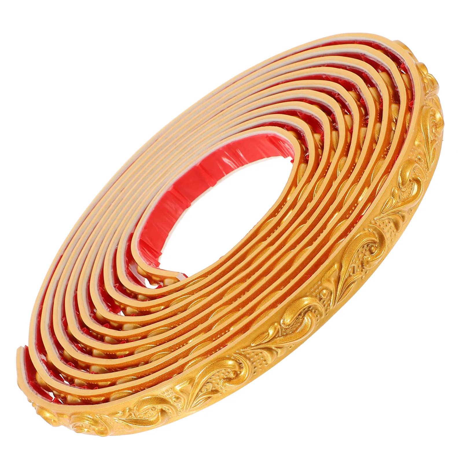 

1 Roll Self Adhesive Trim Caulk Strip Peel Stick Wall Corner Molding Flexible Edge For Ceiling Cabinet Tile Background Mirror