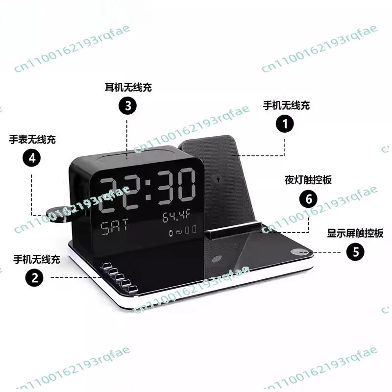 With Night 7 in 1 Dual Phone Wires Charging Station