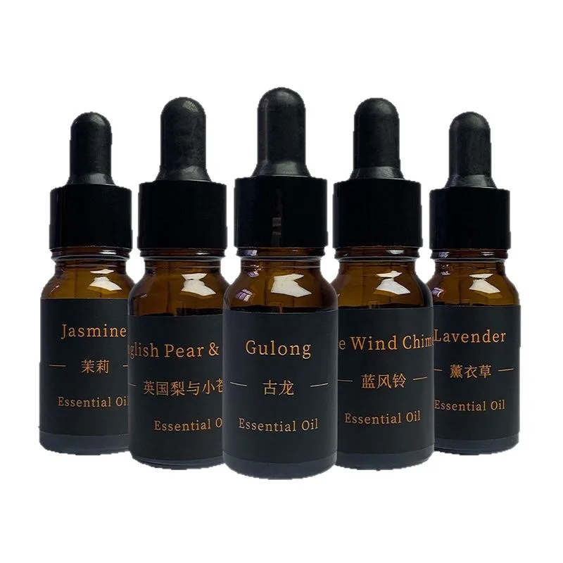 10ml Car Air Freshener Oil Refill Bundle Reed Diffuser Fragrance Soluble Aromatherapy Dropper Bottle Auto Home Scent Gift Set
