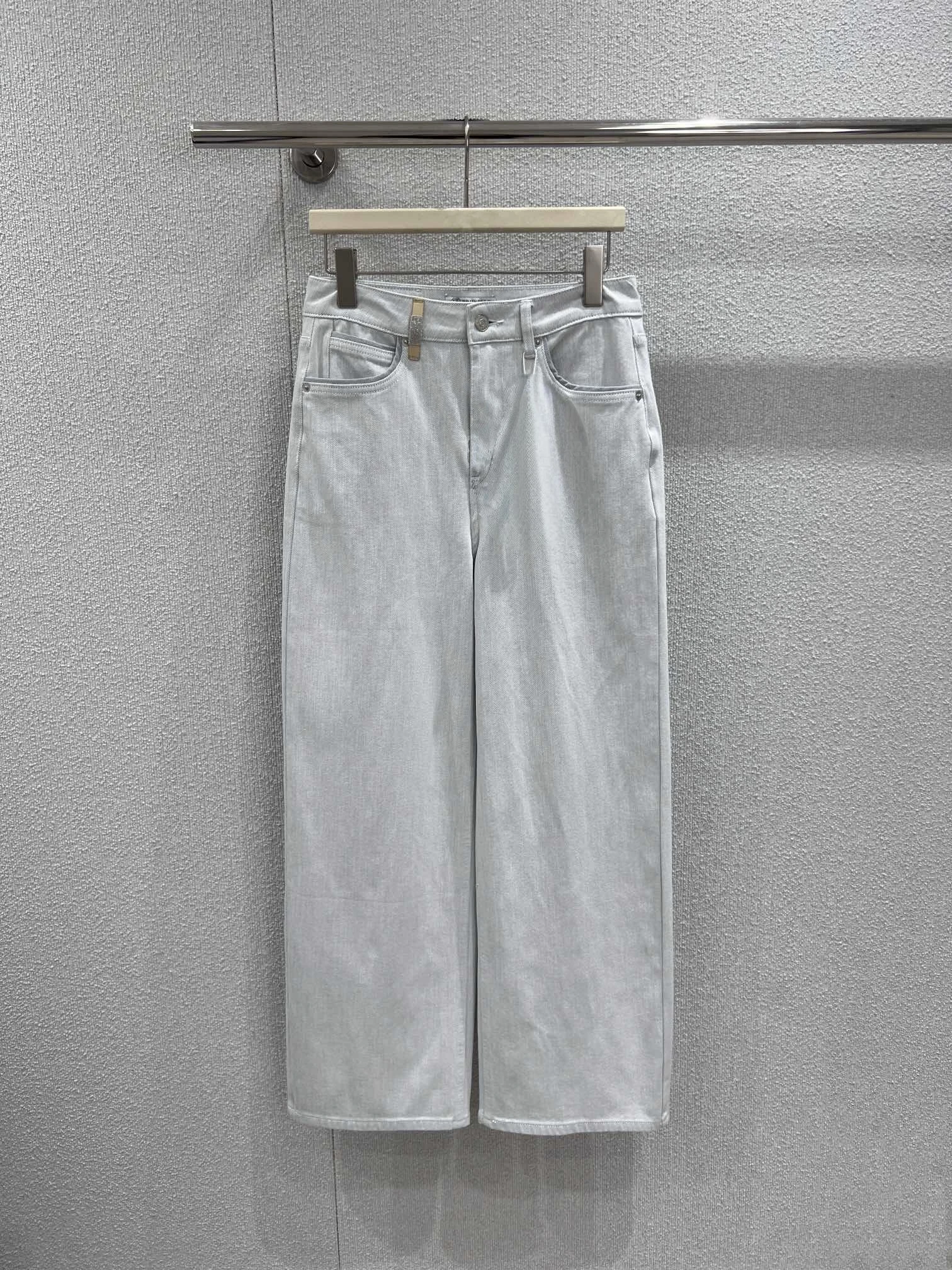 

Retro Simple Water Washed Light Blue Jeans High Waist Straight Leg Pants for Women Casual Comfortable Cotton Trousers