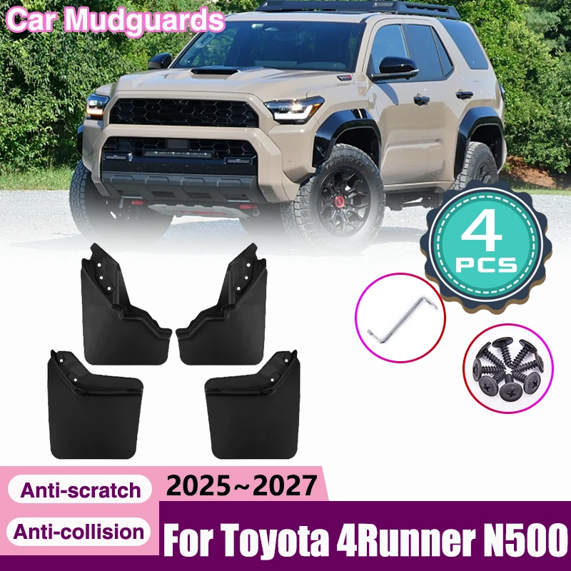 

Car Mudguards Mud Flaps For Toyota 4Runner N500 2025 2026 2027 Front Rear Wheel Mudguard Splash Guard Fender Mudflap Accessories