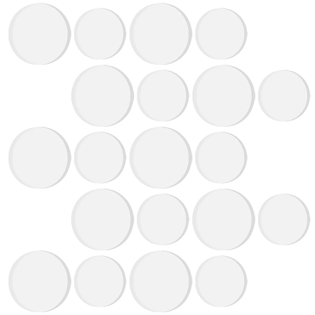 

20pcs Anti-slip Gaskets 20mmx3mm 25mmx3mm Furniture Pads Glass Table Bumpers Protector Cabinet Cushion Dots Desk Spacers Rubber