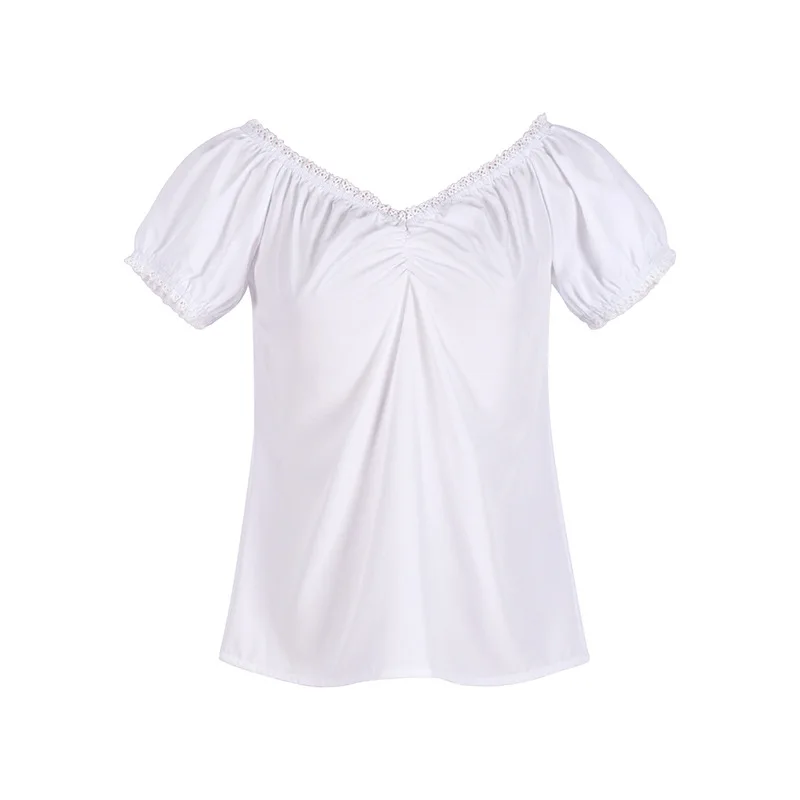 バイエルン女性用ハロウィンビール祭りコスチュームセット サイズ指定 クロップトップとハイウエストパンツのセット ステージパフォーマンス用