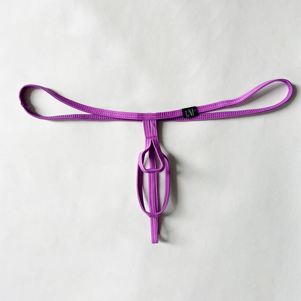 Men Sexy Separation Femboy Pouch Thong Mens Sexy Underwear Thin Belt G-String Mini Brief  For Lingerie See Through Underpants