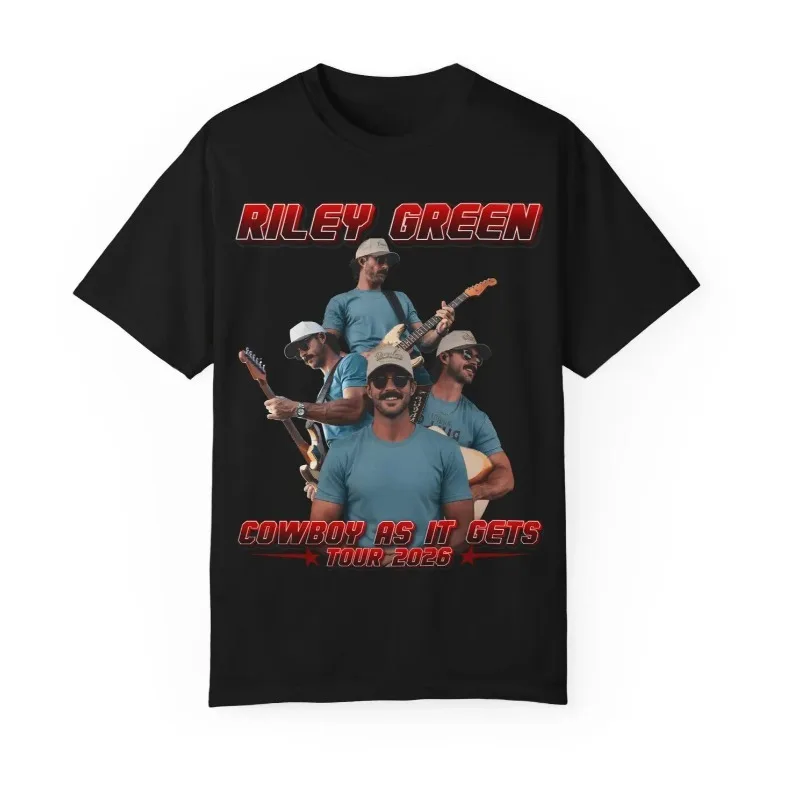 Riley Green Merch 2026 Unisex T-shirt Men Short Sleeve Tops fashion Tee Clothes Causal Y2K Tops