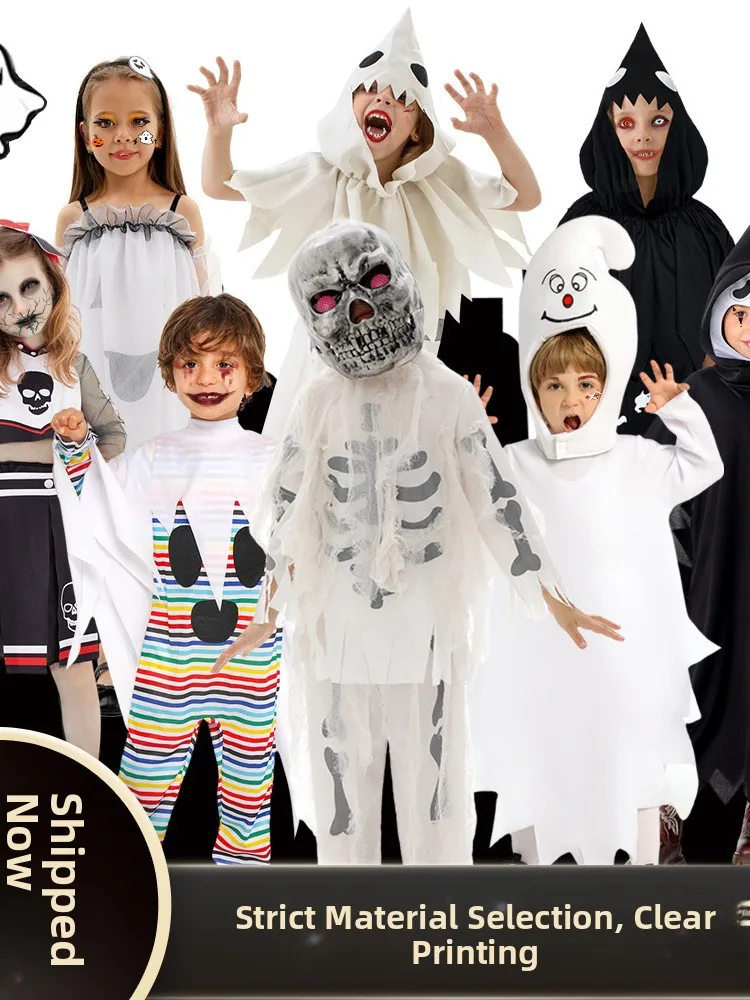 

Halloween Skeleton Performance Costume Children's Cosplay Outfit Ghostly Wardrobe Comprehensive New Arrival 2026 Spring