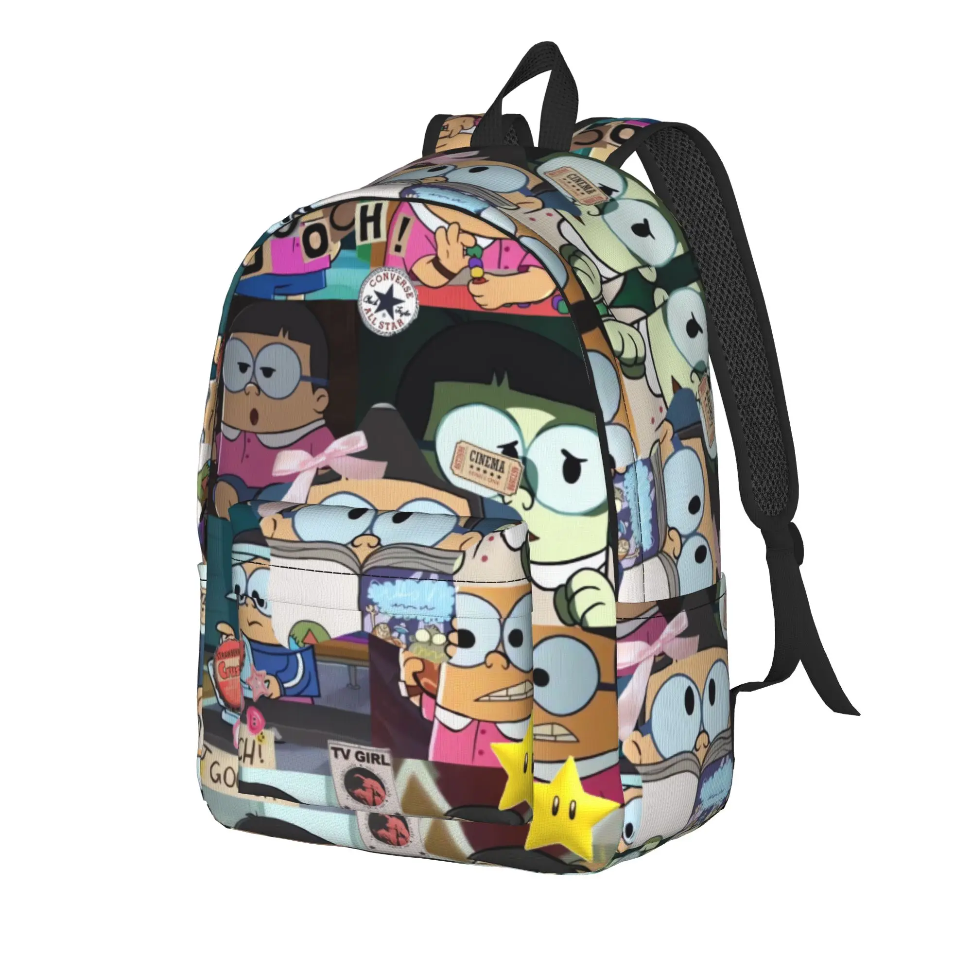 Captain Underpants Backpack  Cute Backpacks Men Outdoor Style Breathable High School Bags Design Rucksack