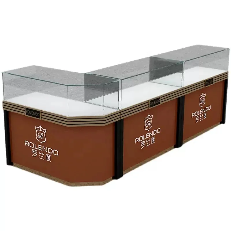 

Customize.Good Selling Silver Metal Frame Front Viewing Glass Shelves Retail Phone Booth Cellphone Display Counter Sale