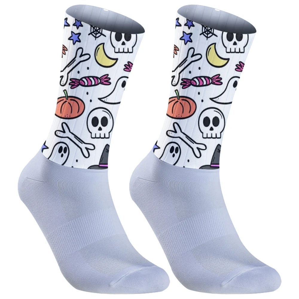 New Unisex Breathable Sports Running Cycling Socks Trekking Athletic Basketball Socks Halloween