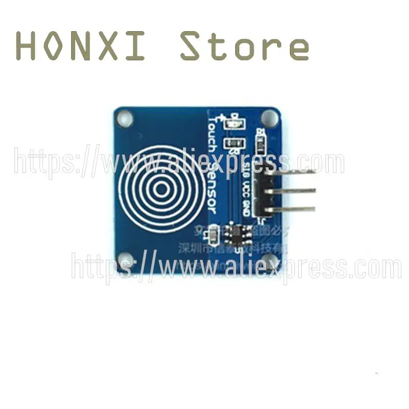 2 pces ttp223 um módulo do sensor do interruptor de toque do interruptor de toque