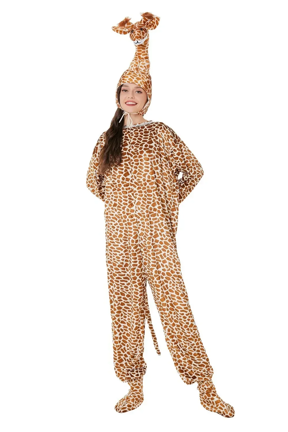 Adult Doll Dress Up Maomao Tiger Cow Panda Giraffe Pajamas For Stage Performance Costume