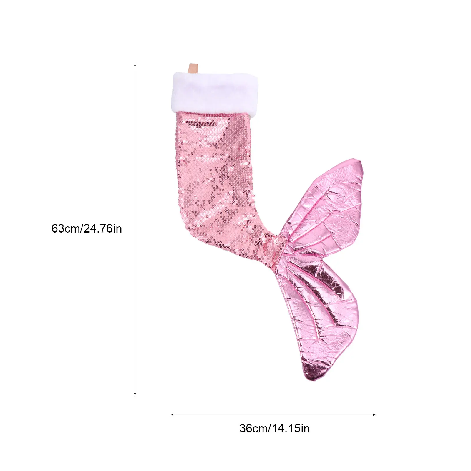 スパンコールマーメイドテールストッキングクリスマスデコレーシ - Christmas Stocking Hanging のレビューと価格