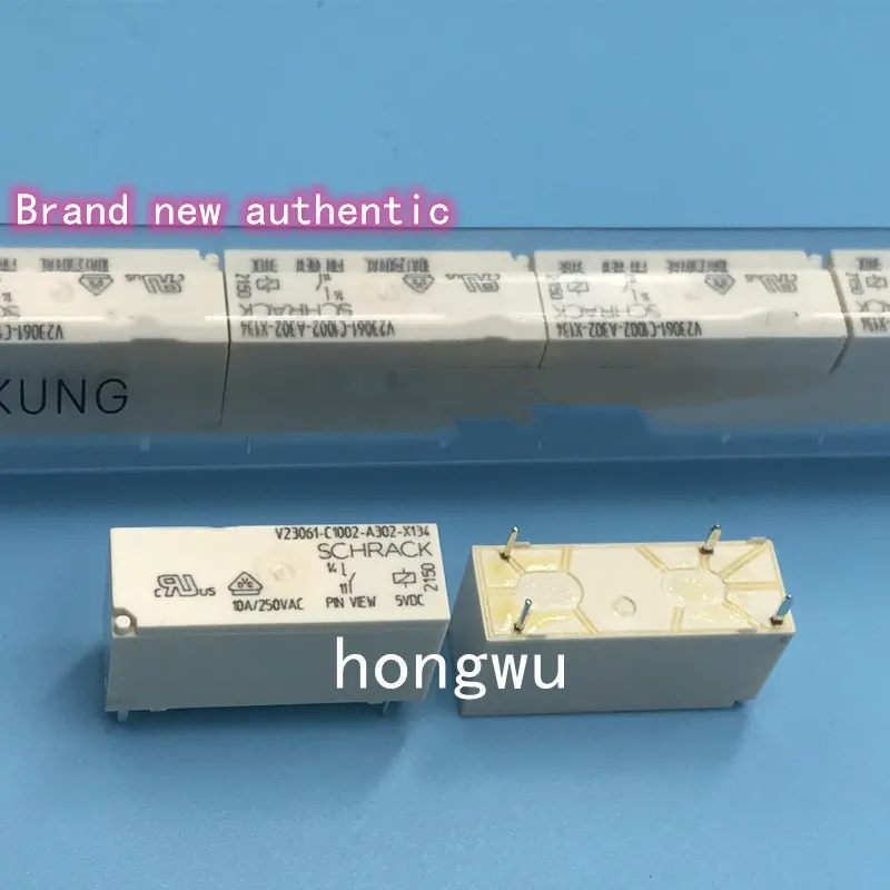 100% Original New 2PCS/ V23061-C1002-A302-X134  DC5V  relay  10A  4pins