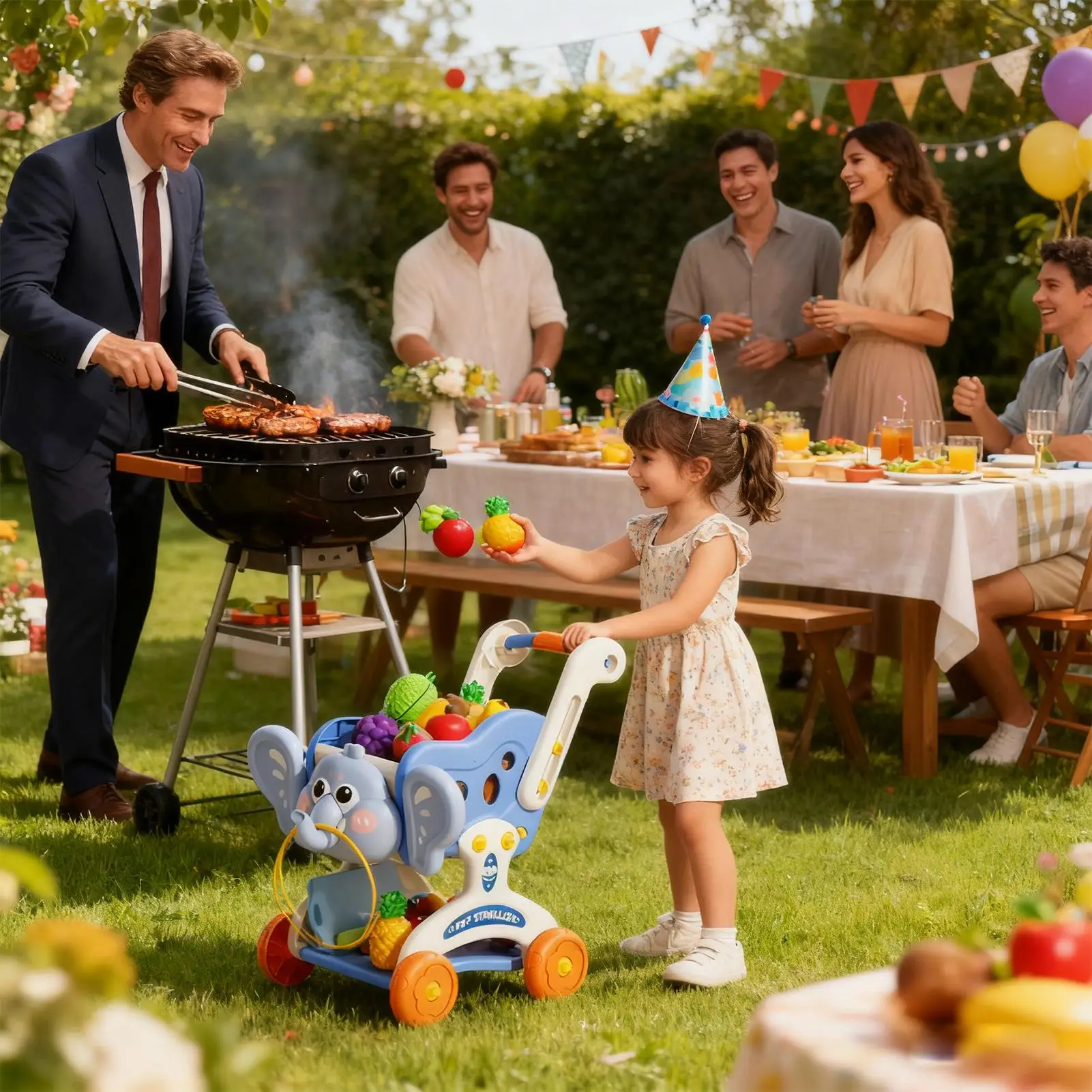 Carrinho de compras para crianças, carrinho de compras para bebês, conjunto de brinquedos de comida realista para 3 anos, meninos, meninas, cozinha, mercearia, mercado, casa