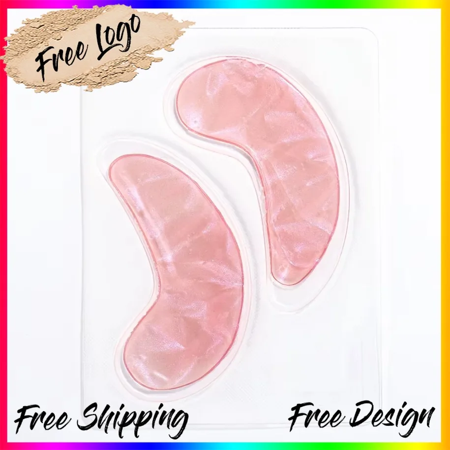 

Vegan Custom Logo Eye Shadow Makeup Wholesale Private Label 5 Pairs Cooling Eye Mask Hydrating Moisturizing Under Eye Patch