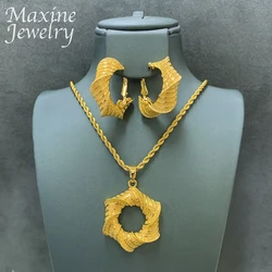 Italian Simple 18K Gold Plated Copper Pendent Earrings for Women Romantic Jewelry Daily Wear Party Wedding Anniversary Gifts