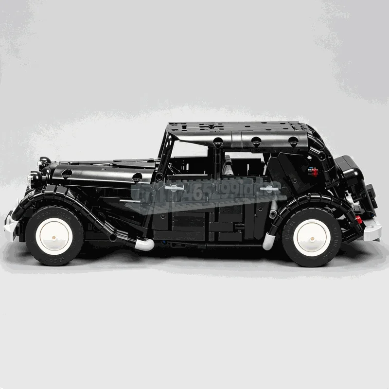 1012PCS Citroën Traction Classic Car MOC Vehicle Model Custom Puzzle Building Blocks DIY Technical Assembly Collectible Toy Gift