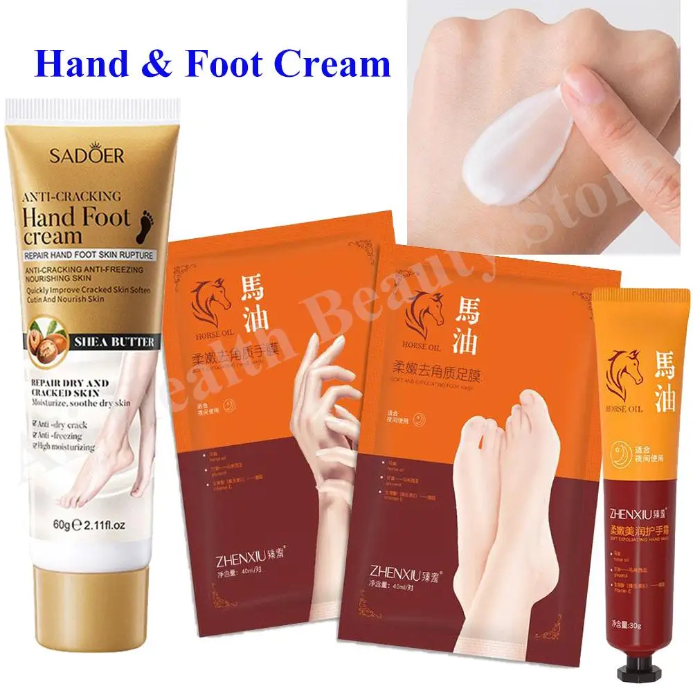 Horse Oil Hand And Foot Cream Skin Care Moisturizing Hydrating Hand Cream For Winter Hand Care Nourishing 30g/60g