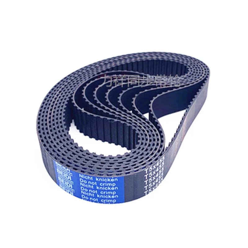 T5 Width 10/15/20/25/30/35/40/45/50mm Closed Loop Rubber Timing Belt Length 410/420/425/430/435/440/445/450mm