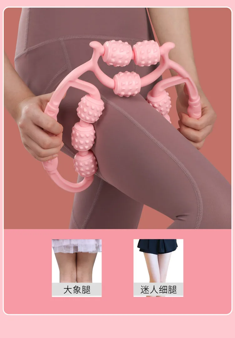 Neunrad-Kreismassagegerät für die Beine, Frische-Beine-Massage, Yoga, Wadenmassage-Roller, Muskelentspannung und -Formung – Detail 12