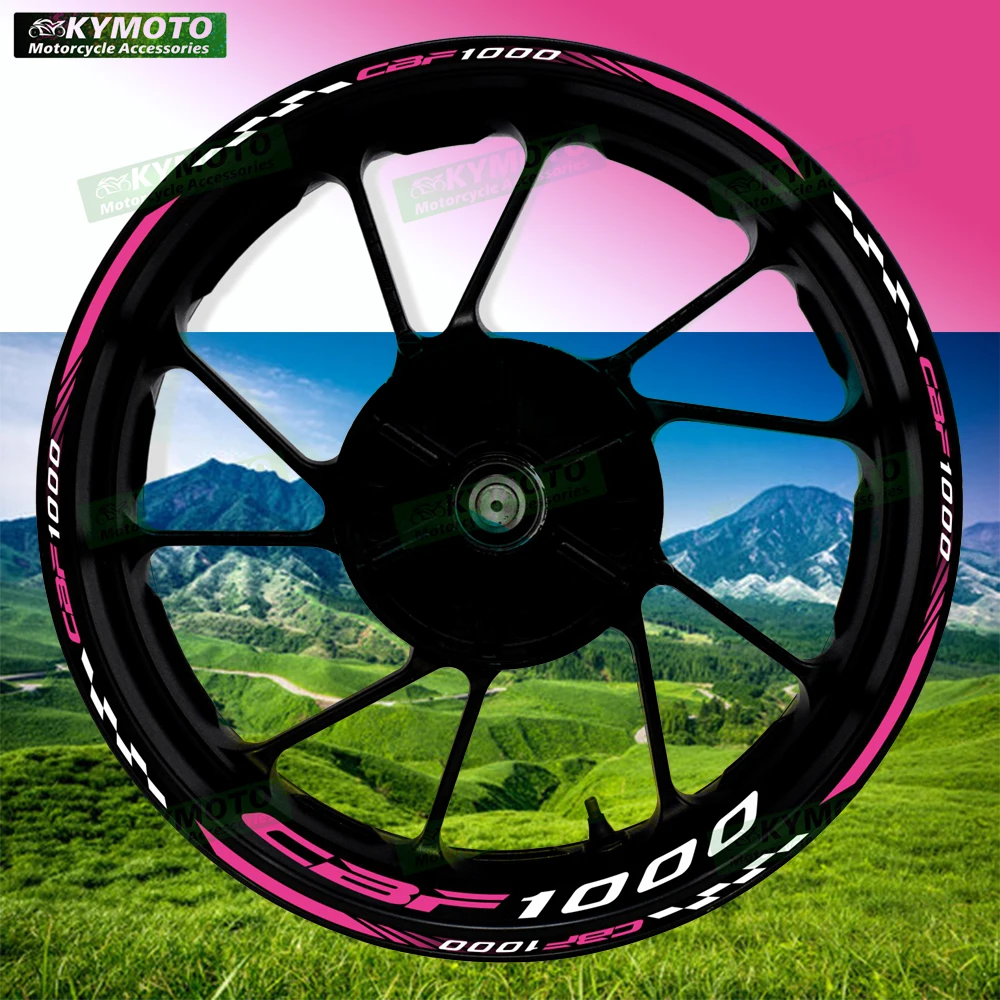 

For Honda CBF1000 CBF 1000 motorcycle accessories 17 inch front and rear wheel decals hub fairing reflective stripe rim stickers