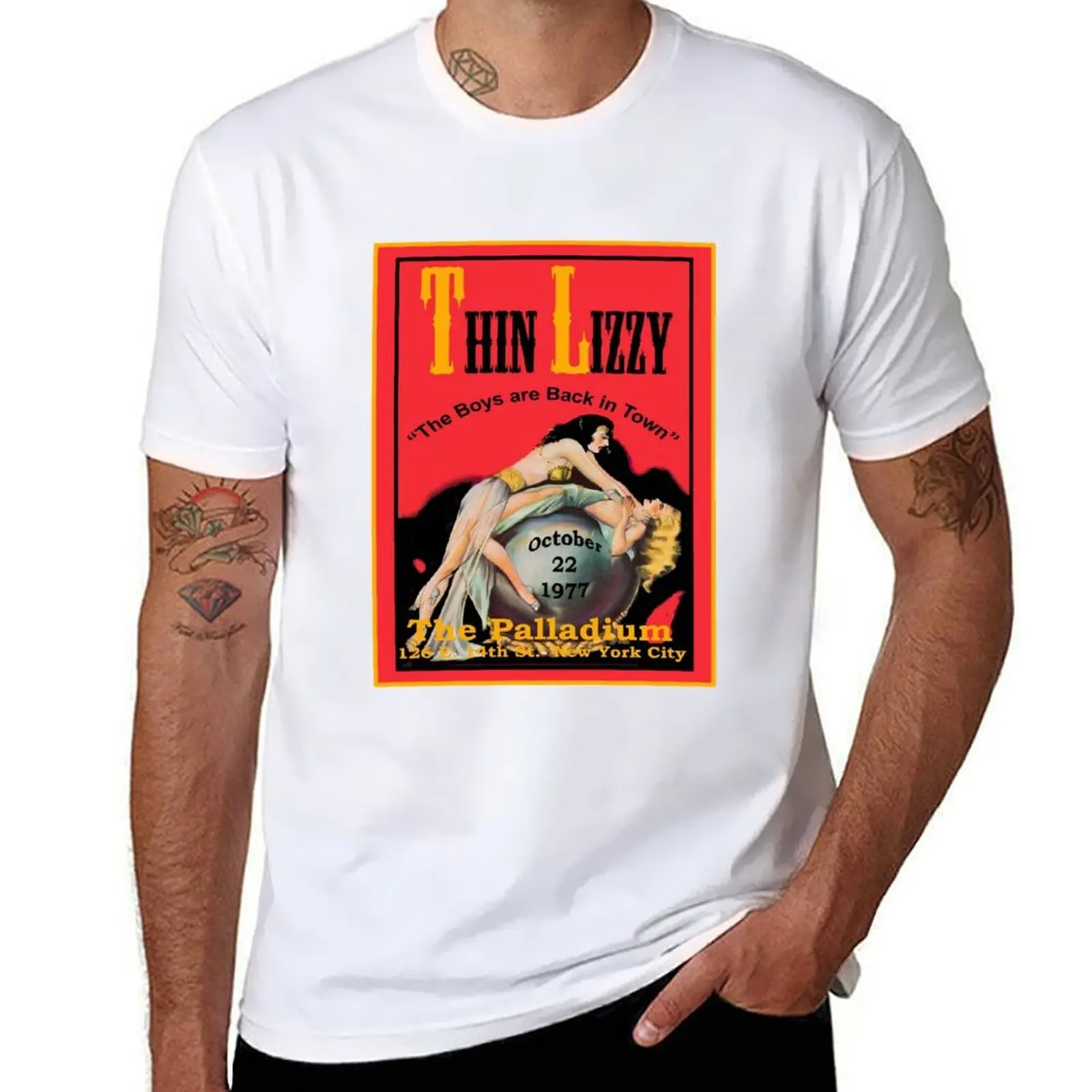 Country Music Thin Lizzy The Palladium Gifts Movie Fans T-Shirt t shirts for man pack cotton man t shirt designer T-Shirt