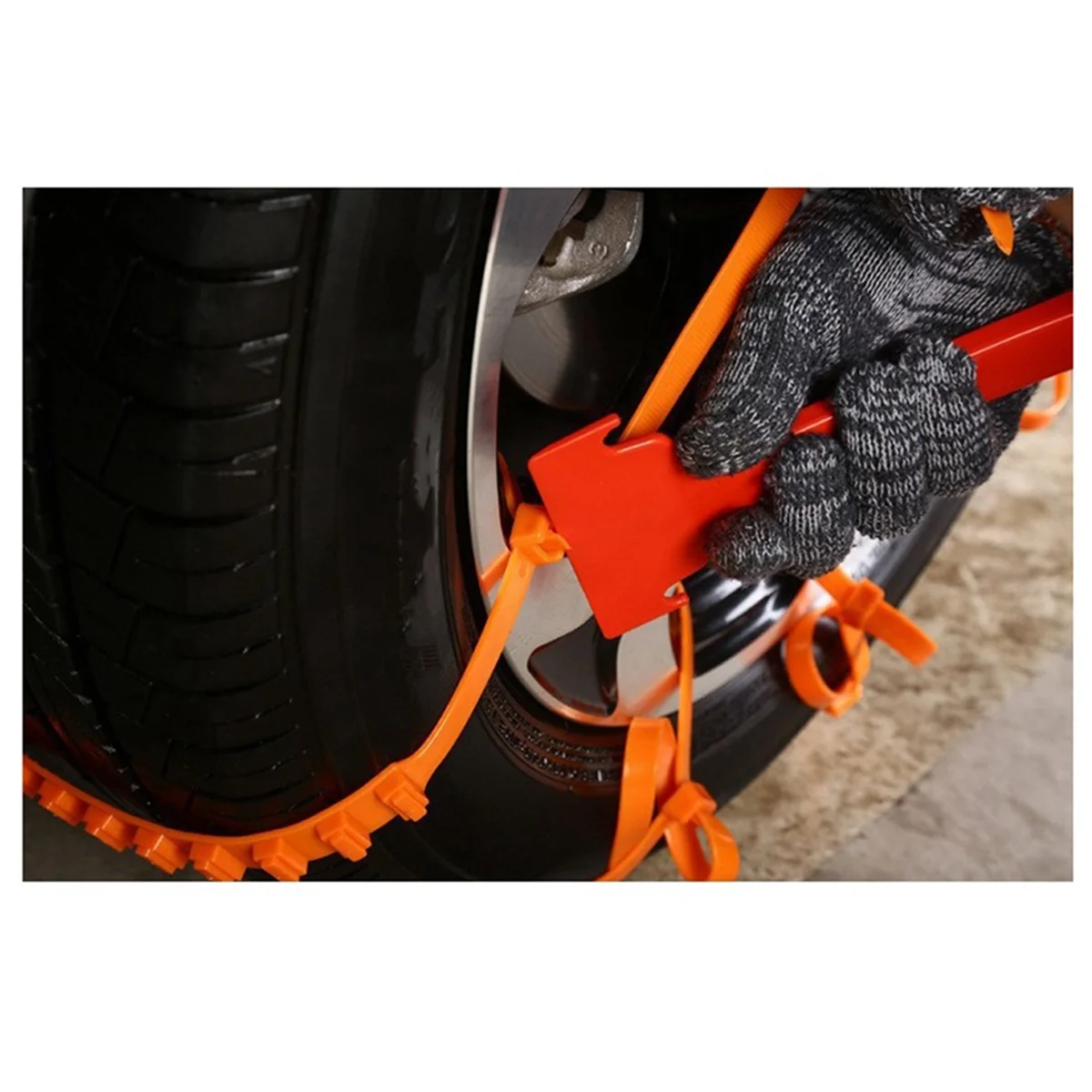 Cadenas de nieve antideslizantes para coche, accesorio de invierno para rueda de barro, 40 piezas