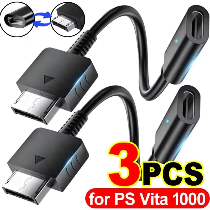 For PS Vita PCH-1000 Series Type C Female Charging Cables Charging Adapter Cords USB-C Female Cable for PS Vita 1000 Controller