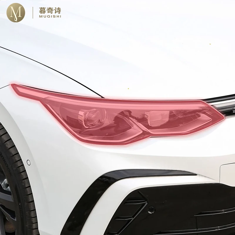 

For Volkswagen Golf GTI MK8 2021-2025 pre cut car exterior headlight scratch resistant TPU protective film transparent ppf film