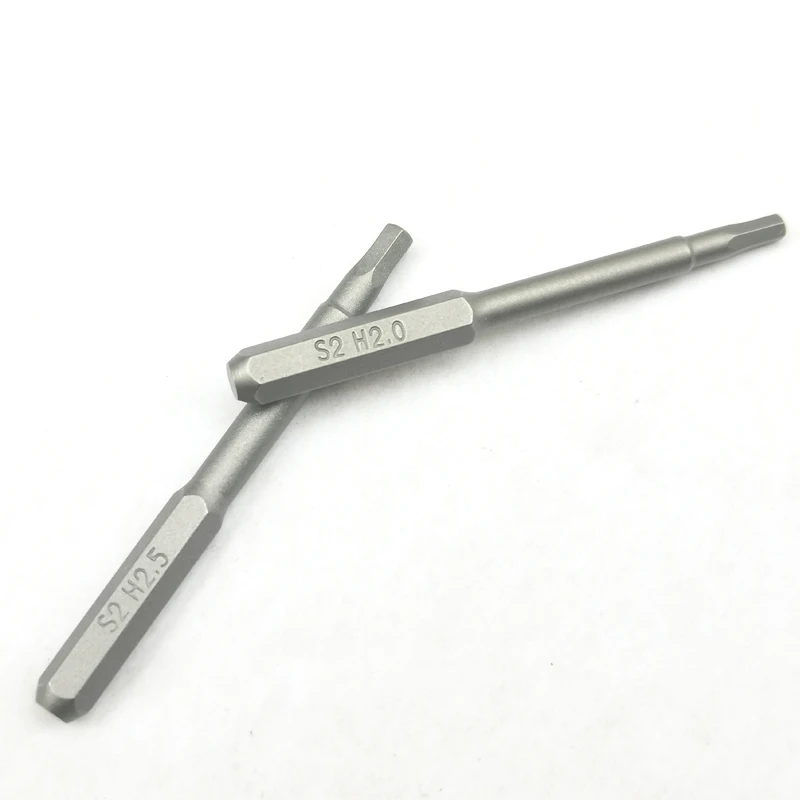 Imagem -05 - Hex Shank Magnetic Micro Driver Bits Grupo H2.0 H2.5 Chave de Fenda h4 x 45 mm Elétrico mm Opcional 12 Pcs Lote Novo