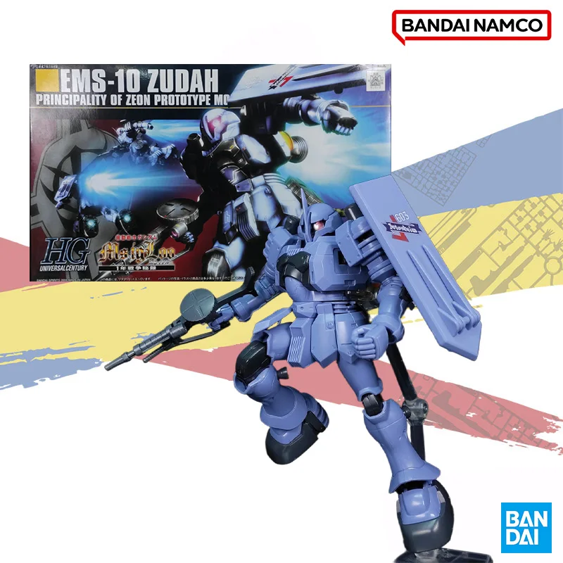 

Bandai Original Genuine In shock HG 1/144 065 EMS-10 ZUDAH PRINCIPALITY OF ZEON Figure Assembled Model Ornaments Collection Toy