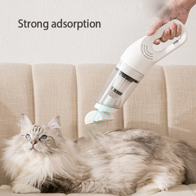 Wireless vacuum cleaner for both car and home use, high suction power, high endurance, small handheld, pet hair removal, silent