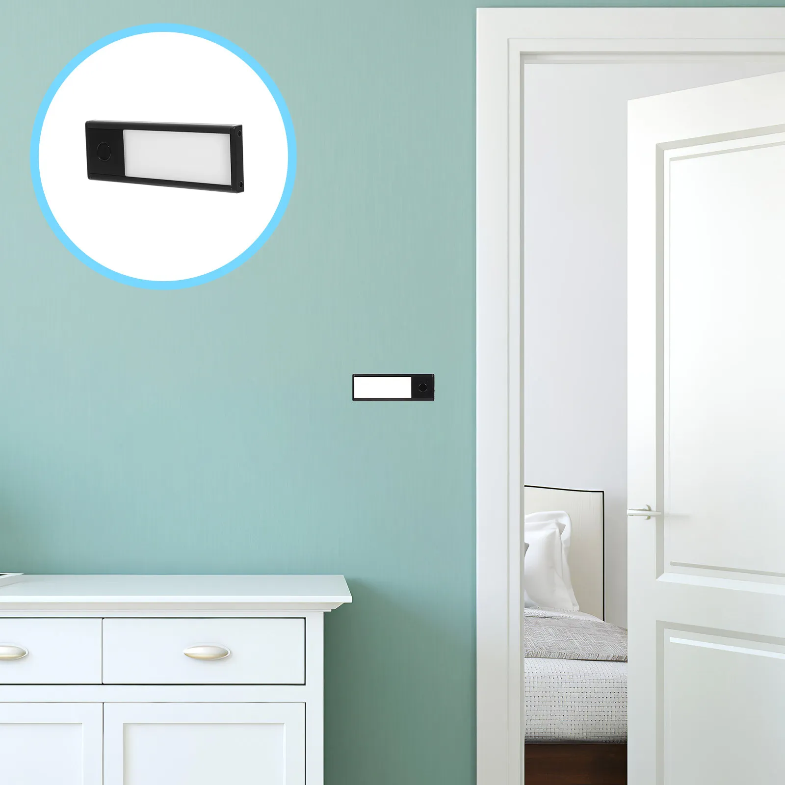 

Wireless Under Cabinet Lights Led Closet Magnetic Motion Sensor Light Usb Rechargeable Aluminum Alloy Night Light For Bathroom