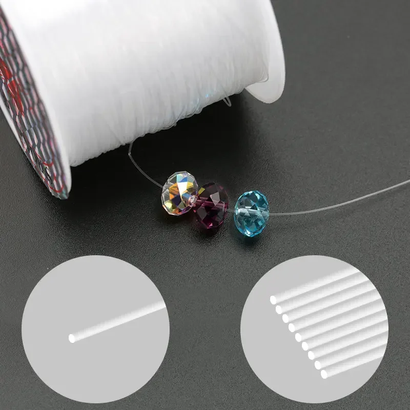 0.25mm/0.3mm/0.35mm/0.4mm/0.45mm/0.5mm/0.6mm/0.7mm Non-Stretch Nylon String Beading Thread Fish Line Wire Cord For Jewelry DIY