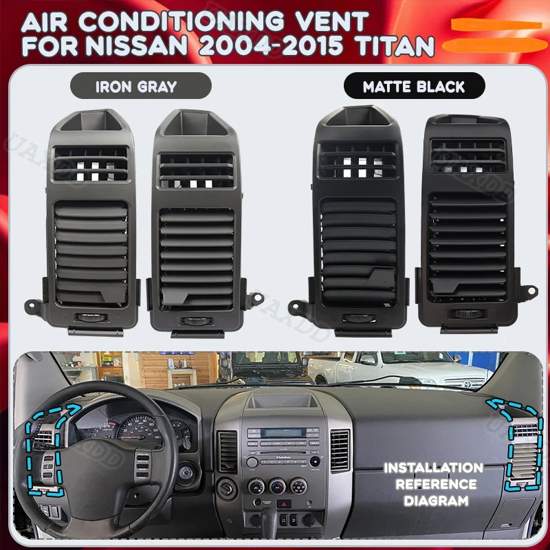 air-conditioning-vent-grille-assembly-ventilation-outlet-for-2004‑2015-nissan-titan-2-din-car-automotive-equipment-a-c-air-vent