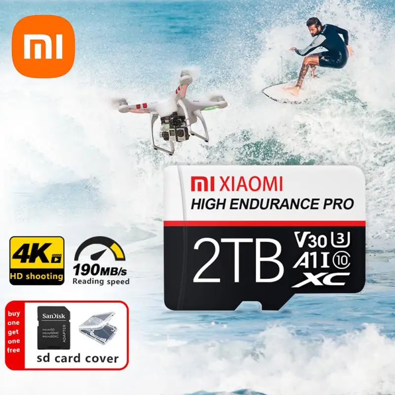 Xiaomi Micro TF SD Card High Speed SD Memory Card 128GB 256GB 32GB 64GB Micro SDXC U3 A2 TF Flash Card for Phone Camera table PC