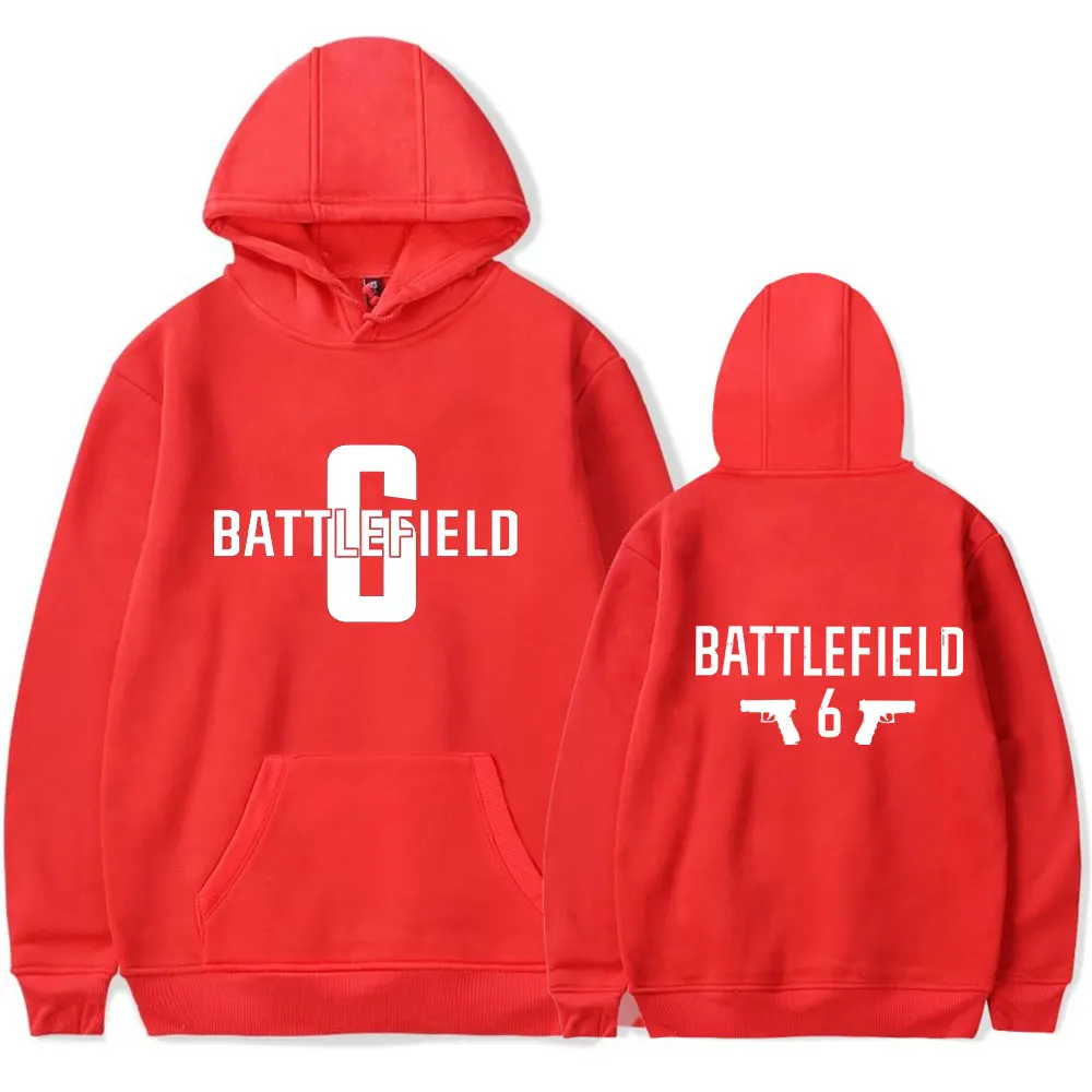 ساحة المعركة 6 هوديس 2025 خمر ميرش هوديي الرجال والنساء الهيب هوب الرياضة البلوز البلوز