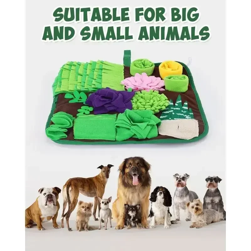 Pet Dogs Snuffle Mat Pet Leak Food Anti Choking Mat Cat Dog Training Blanket Nose Work Toy Pet Slowing Feeding Intelligence Mat