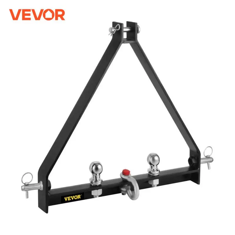 VEVOR 3 Point BX Trailer Hitch Drawbar Handy Trailer Hitch Receiver with Provided Balls and Clevis Hook Tow Drawbar for Tractors