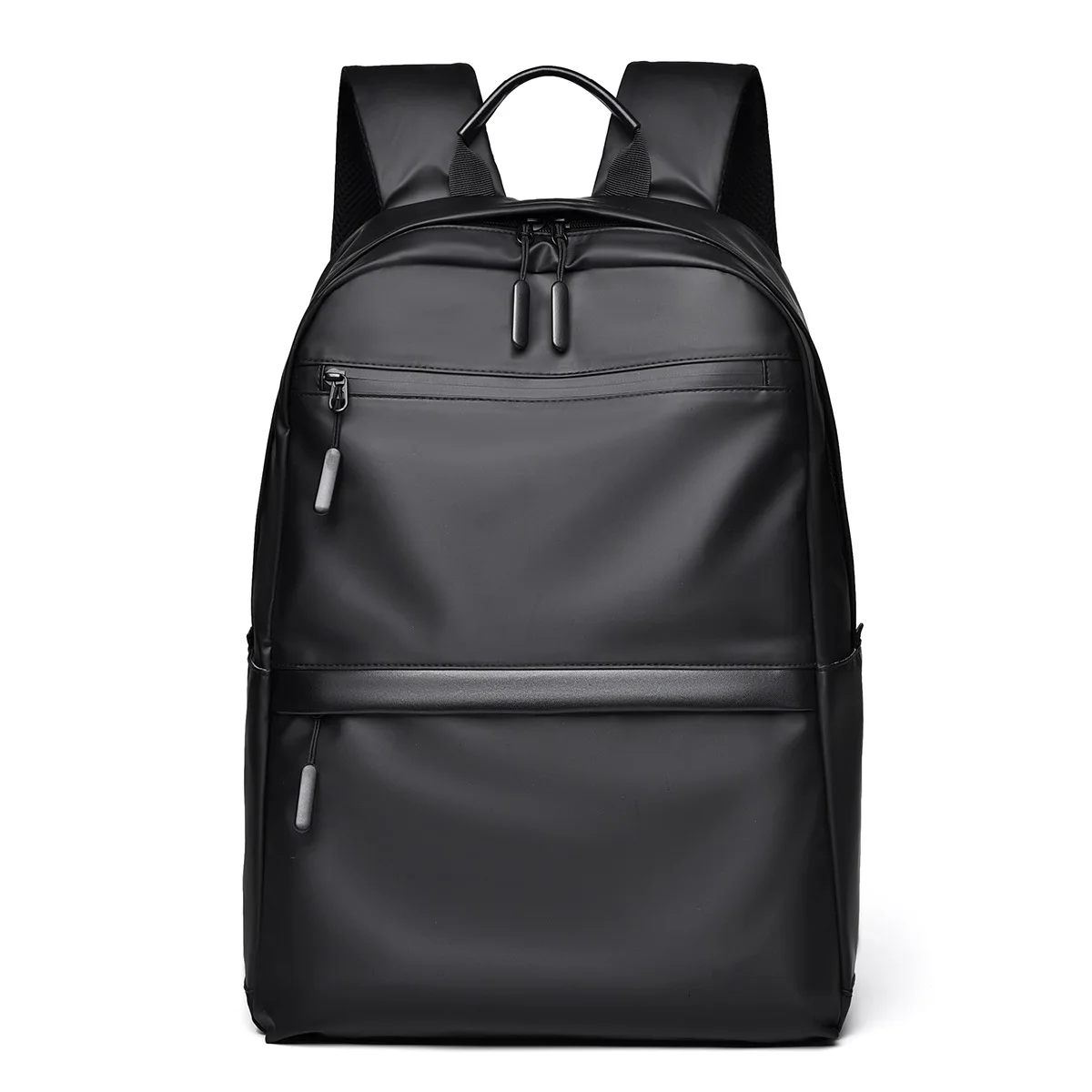 

New leather waterproof backpack men's lightweight fashion trend large-capacity business 15-inch computer backpack