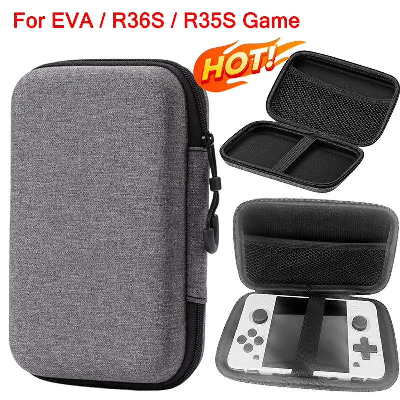 Für R36S/R35 Plus Spielkonsole Lagerung Tasche EVA Harte Tragbare Schützen Spiel Zubehör Tragen Fall Für R36S/R35S/EVA Spielkonsole