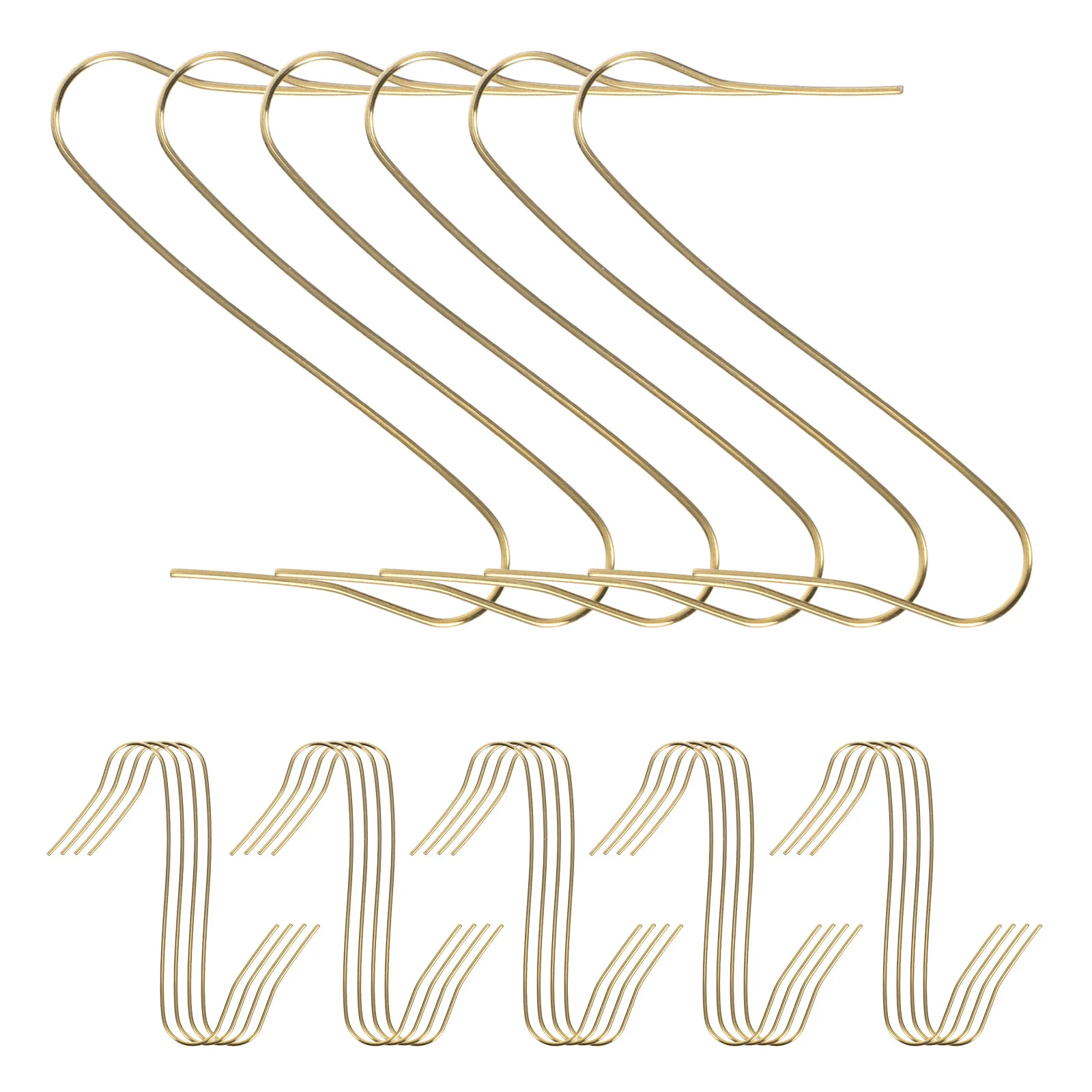 

100Pcs S-Shaped Iron Christmas Tree Ornament Hooks Strong Hanging Hooks for Holiday Decor Party Tree Ornament Hangers