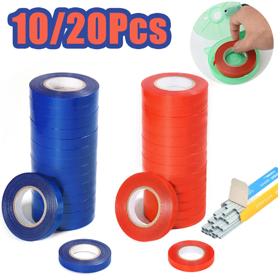 

Plant Branch Tying Tape with Staple Box Tree Parafilm Secateurs Engraft Branch Gardening Bind Belt Garden Tools Accessories