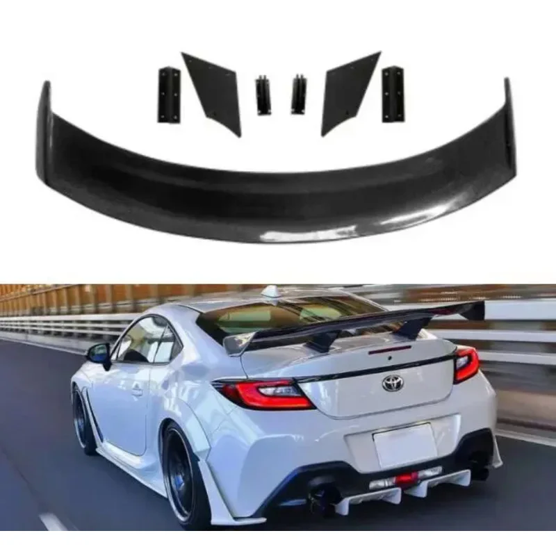 For Toyota GR86 Subaru BRZ 2020 2021 2022 2023 Real Carbon Fiber Car Rear Wing Trunk Lip Spoiler