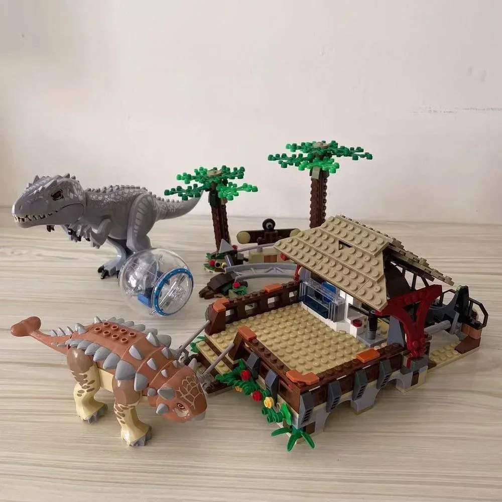 New Jurassic World Dinosaur Set 11580 10928 11337 10925 TBuilding Blocks Brick Toys Gift for Children