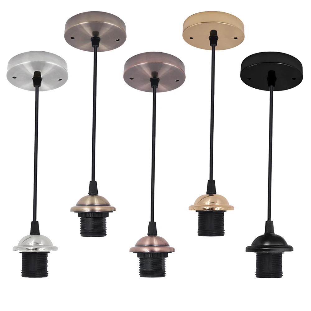 AC 220V Vintage Ceiling Light Lamp Base Bulb Holder E27  Pendant Light